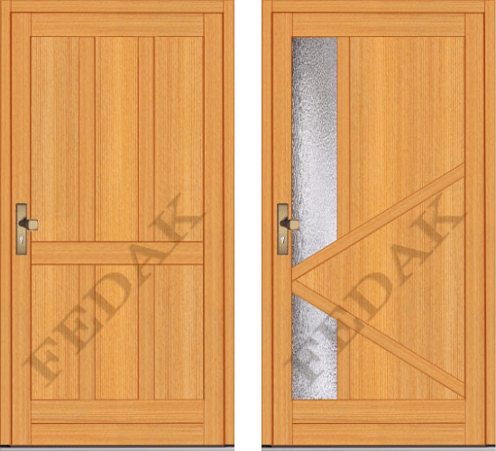 Vchodové dvere drevené